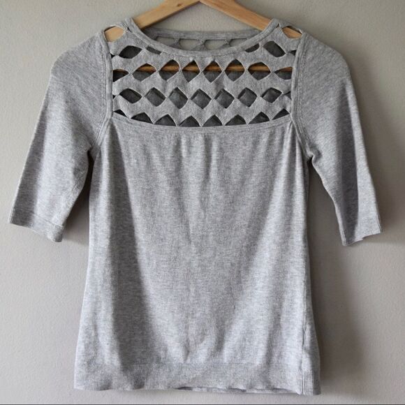 MILLY Top, Heather Gray, Size Small - Picture 1 of 8